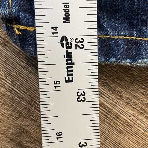 Akademiks Jeans Men 38x32 Aztec Baggy Y2K Dark Wash Embroidered Skater VTG Rare - Picture 8 of 14